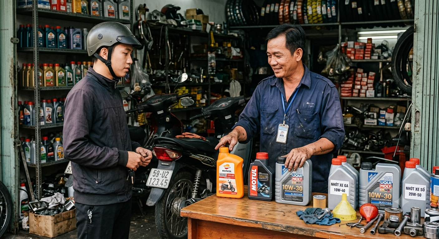 Bí quyết lựa chọn loại nhớt phù hợp cho từng dòng xe máy